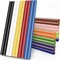 Color Hot Glue Sticks Full Size, 8" Long x 0.43" Dia Hot Melt Glue Sticks Bulk, Colored Adhesive Glue Sticks Standard for Crafting DIY Art School Gluing Project Repair Sealing, 24 PCS